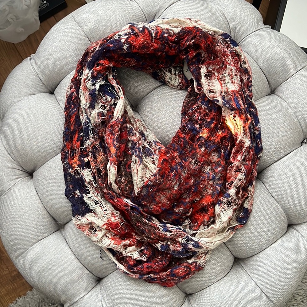 Ecoté Open Weave Bohemian Infinity Scarf